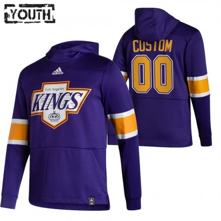 Kinder Eishockey Los Angeles Kings Custom 2020-21 Reverse Retro Pullover Hooded Sweatshirt